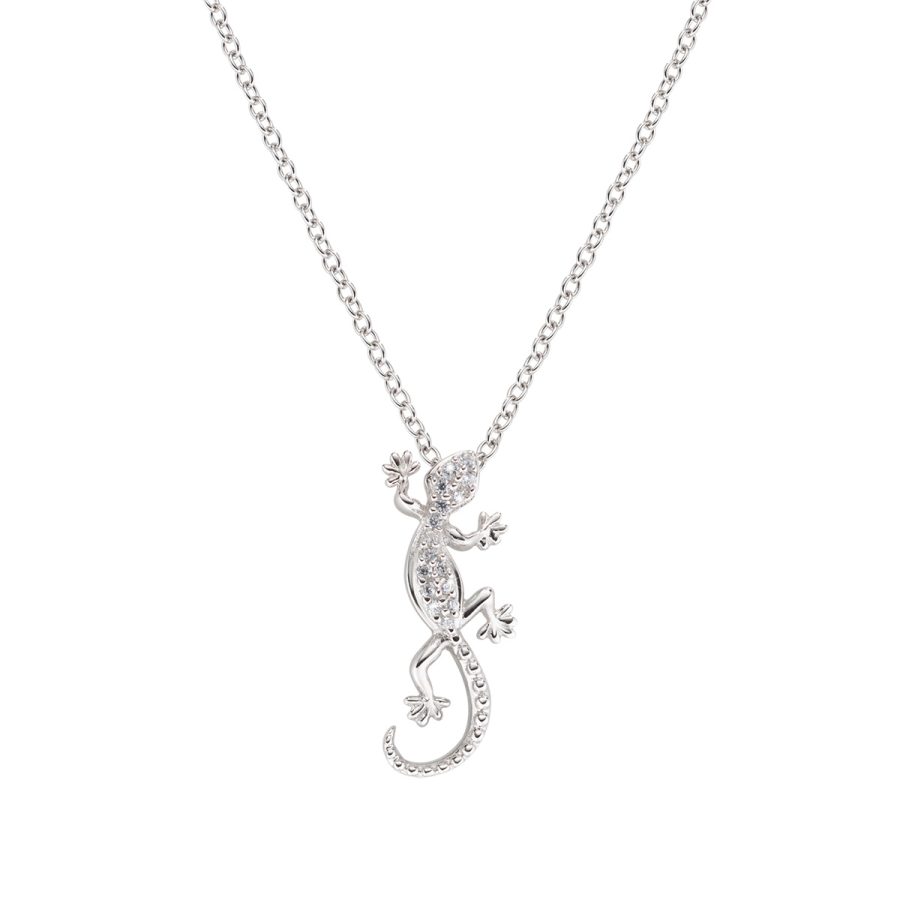 Ogrlica s bijelim cirkonom CLPGEBBBZ