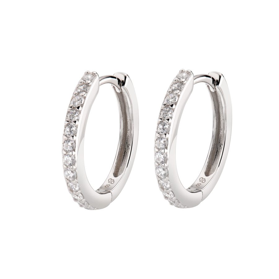 Viseće naušnice s bijelim cirkonom ECEBBZ