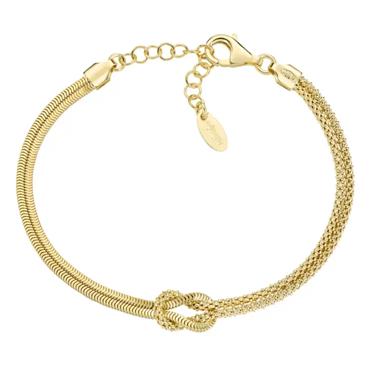 Love Knot pozlaćena narukvica BRNOAMGG