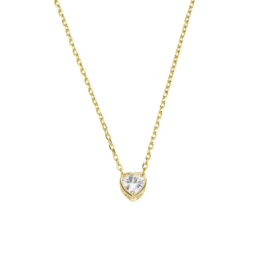 Pozlaćena ogrlica srce CLSHSGBZ5