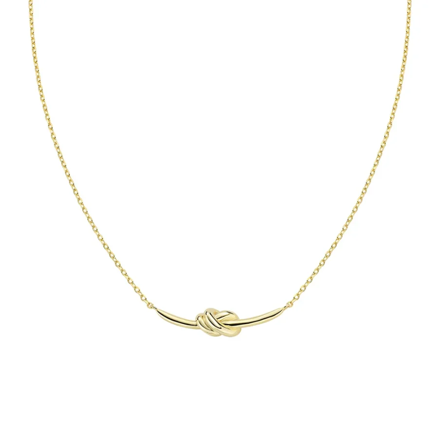 Love Knot pozlaćena ogrlica od mesinga OTCLNOAMG