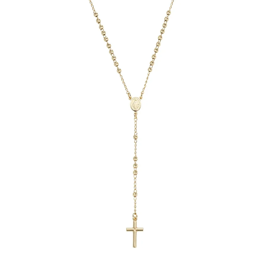 Klasična pozlaćena krunica ogrlica CRO30GD