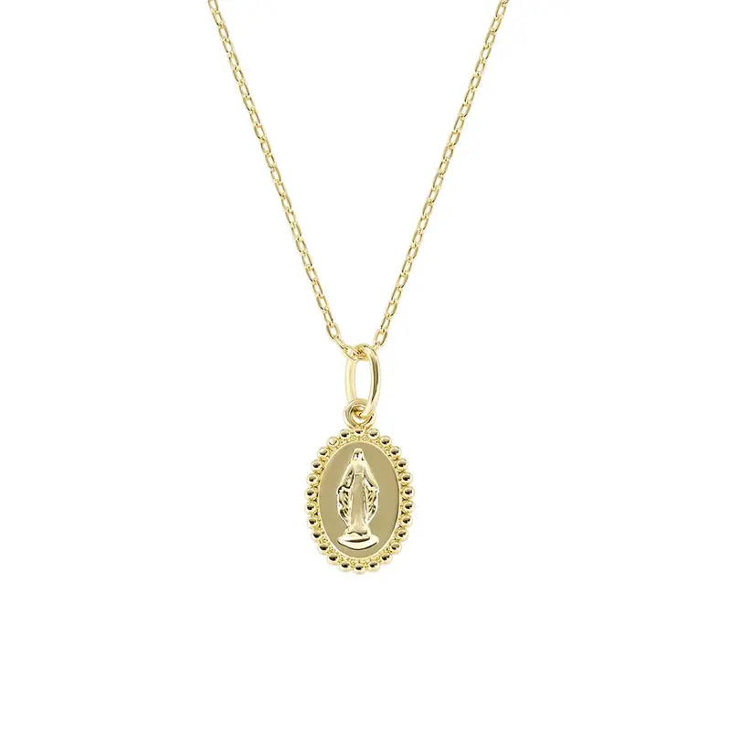 Ogrlica od mesinga s medaljonom Čudotvorne Gospe