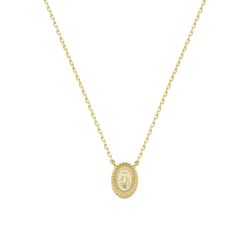 Ogrlica od mesinga s medaljonom Čudotvorne Gospe